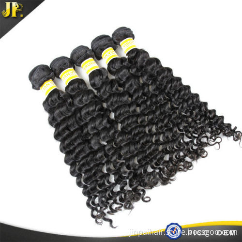 Peruvian natural black color deep wave good quality human hair extension with wholesale price